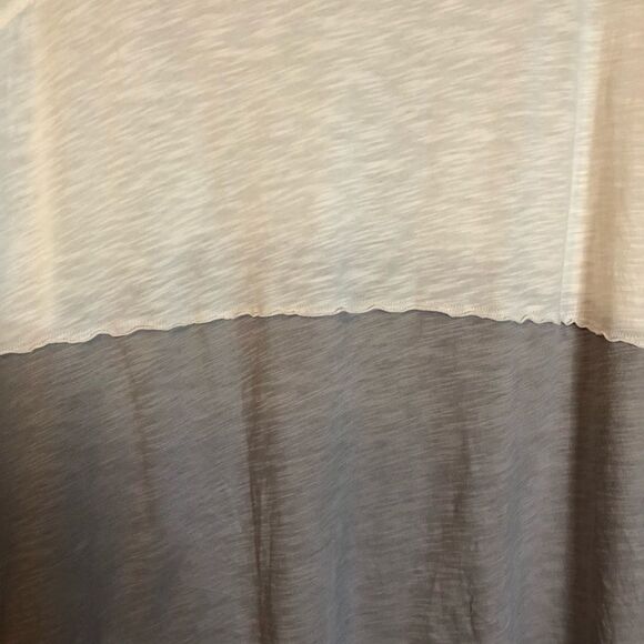 Free people we the free off white and grey color block tee - Picture 7 of 11